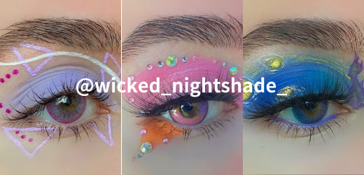 How @wicked_nightshade_ Elevated Our Contacts with Stunning Eye Makeup?
