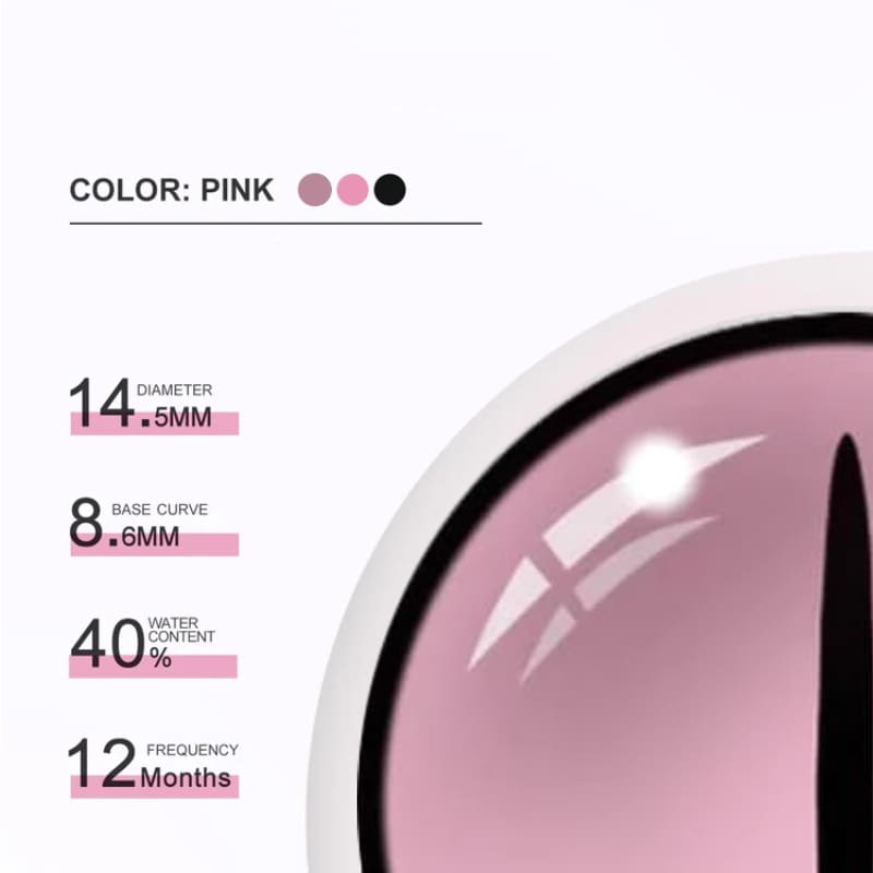 Kamado Nezuko Pink Contact Lenses