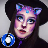 Colourfuleye Cat Eye Blue Cosplay Contact Lenses