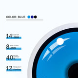 Fluorescent Blue Lake Cosplay Contact Lenses