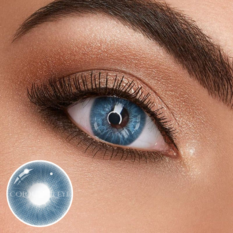 Serotonin Deep Blue Colored Contact Lenses