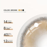 Sorayama Brown Circle Colored Contact Lenses