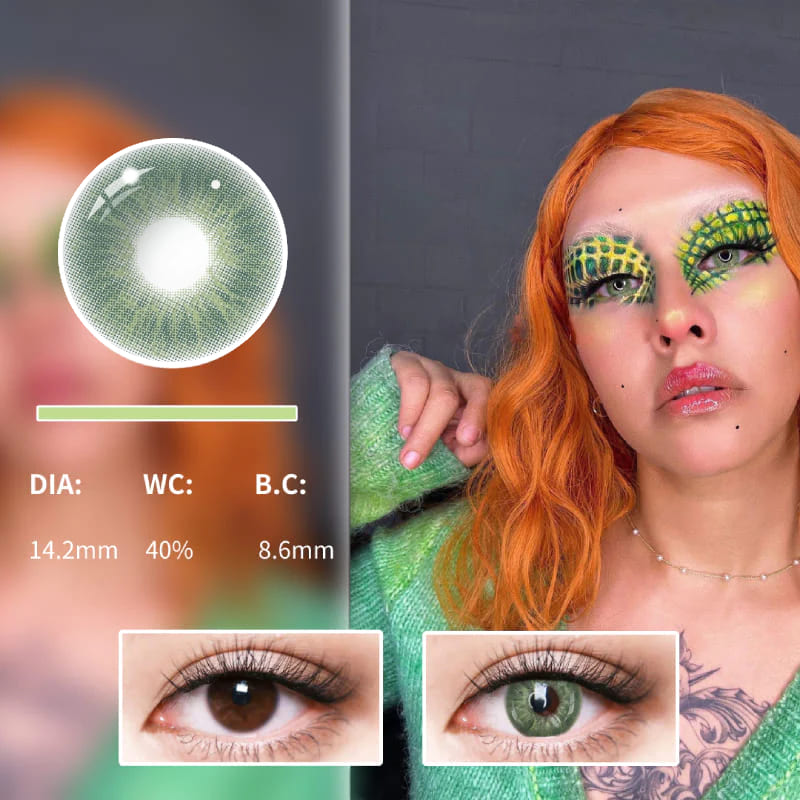 Hormones Endorphin Green Colored Contact Lenses