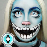 Colourfuleye Sexy Cat Eye Blue Cosplay Contact Lenses