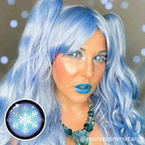 Colourfuleye Snowflake Blue Cosplay Contact Lenses