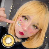 Mystery Elf Yellow Colored Contact Lenses