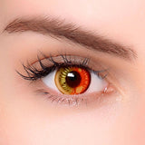 Colourfuleye Anime Red Brown Colored Contact Lenses-1