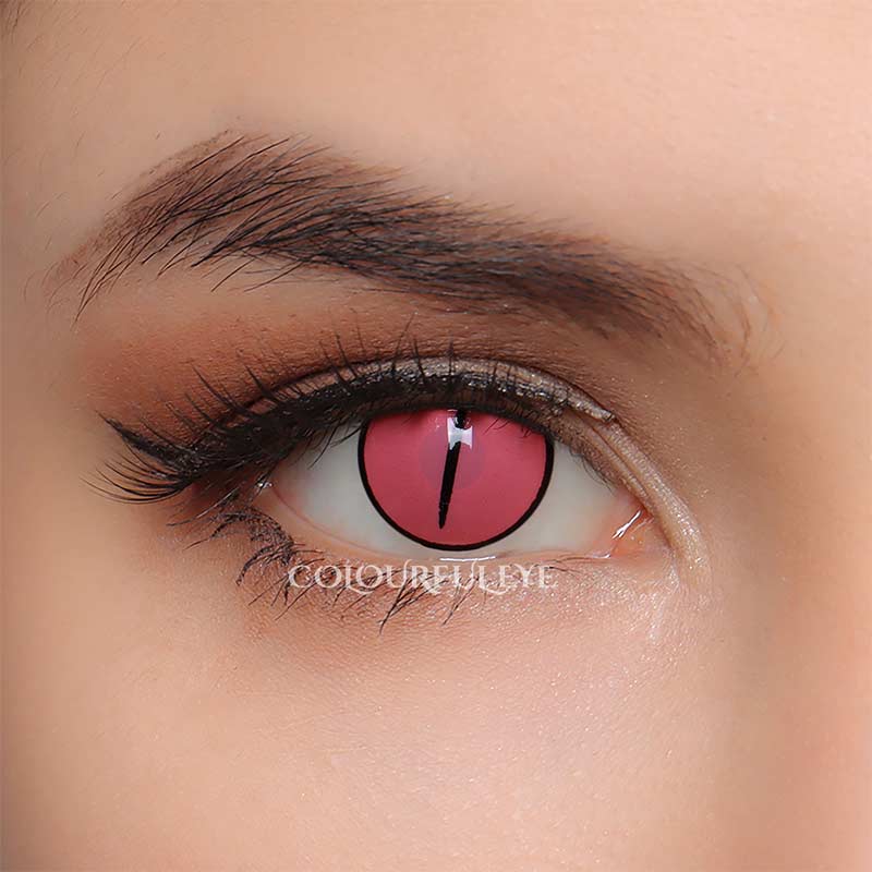 Colourfuleye Demon Slayer Nezuko Rose Contact Lenses-6