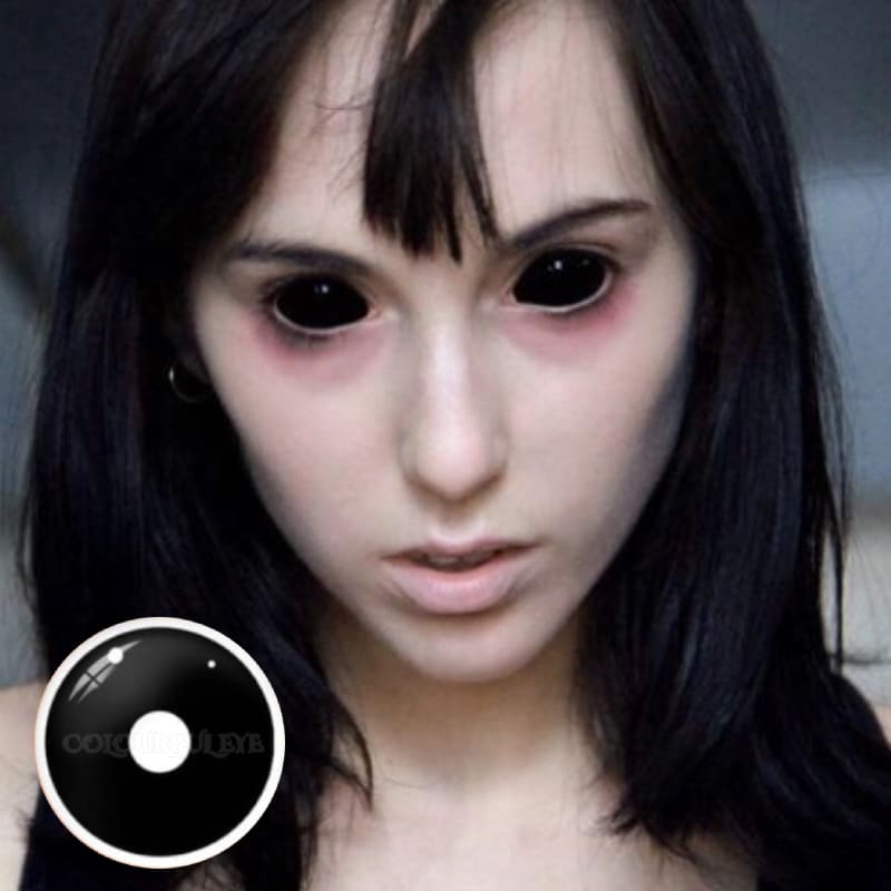 Colourfuleye 22mm Black Sclera Colored Contact Lenses