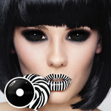 Colourfuleye 22mm Black Sclera Colored Contact Lenses