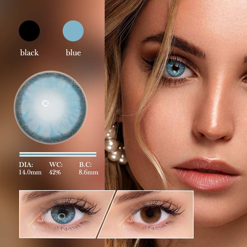Colourfuleye Gem Sky Blue Colored Contact Lenses-2