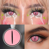Colourfuleye Demon Slayer Nezuko Pink Contact Lenses-5
