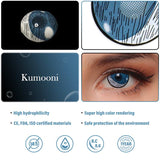 Colourfuleye Demon Slayer Kumooni Cosplay Contact Lenses-3