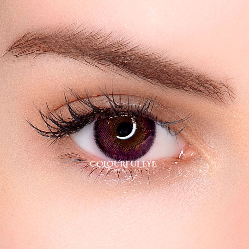 Marble Purple Colored Contact Lenses-1
