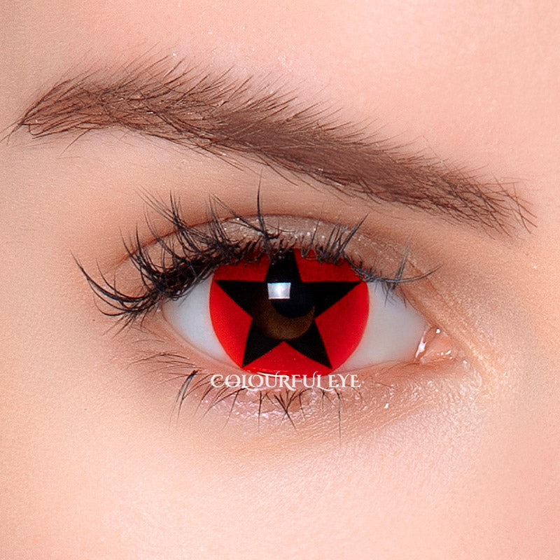 Colourfuleye Starlight Red Cosplay Contact Lenses-2