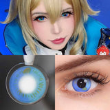 Colourfuleye Anime Blue Colored Contact Lenses-4