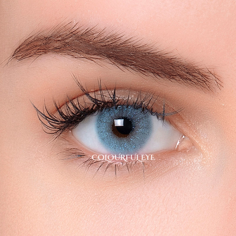 Shine Blue Colored Contact lenses-1