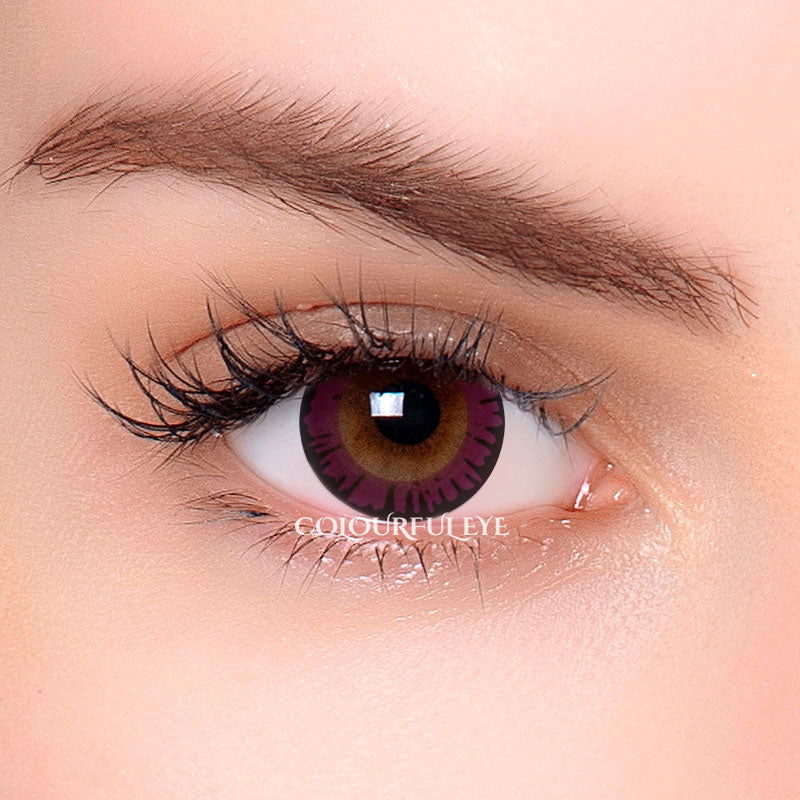ColourfulEye Dolly Purple Colored Contact Lenses-2