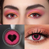 Colourfuleye Yandere Pink Cosplay Contact Lenses-4