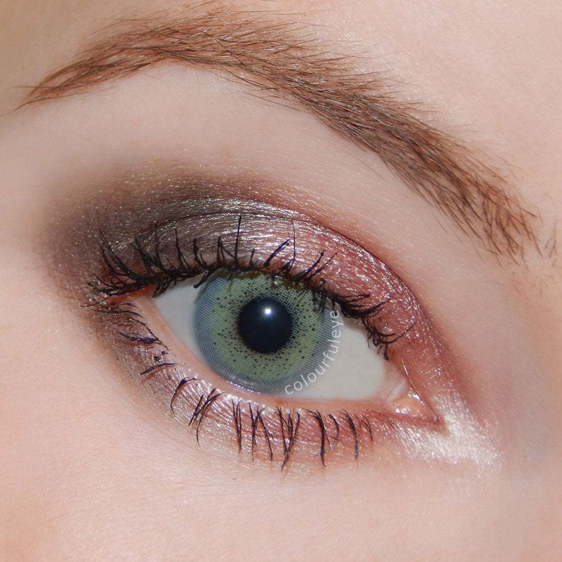 Kiwi Green Grey Colored Contact Lenses-1