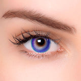 Neon Blue Colored Contact Lenses-1