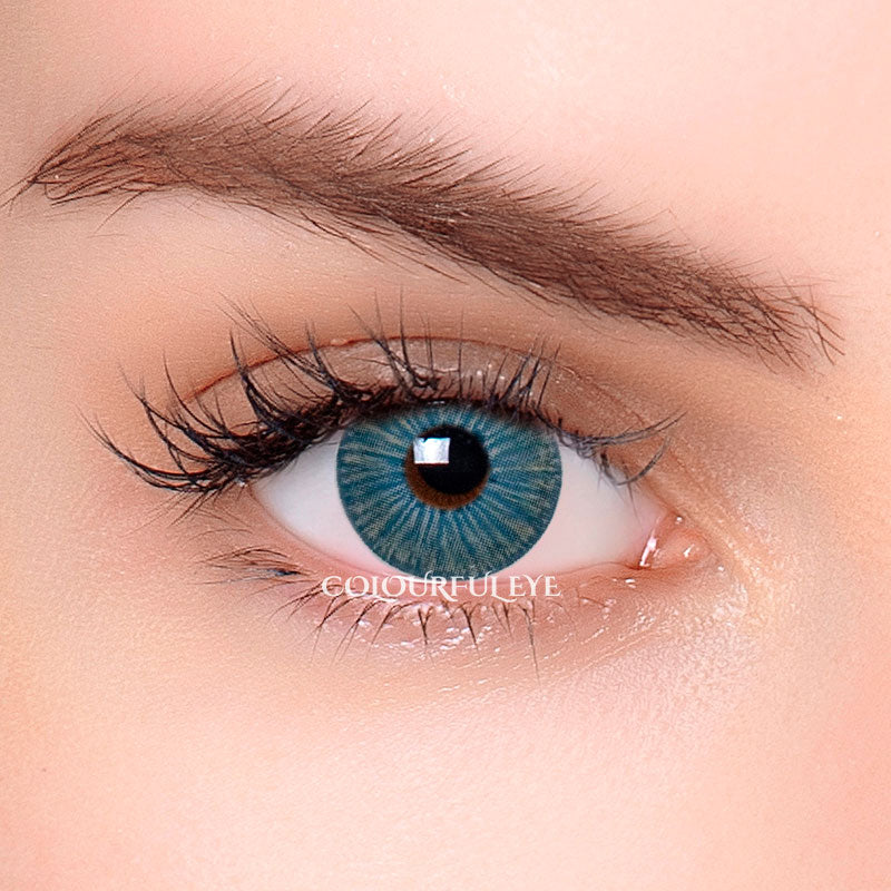 New York Pro Blue Colored Contact Lenses-1