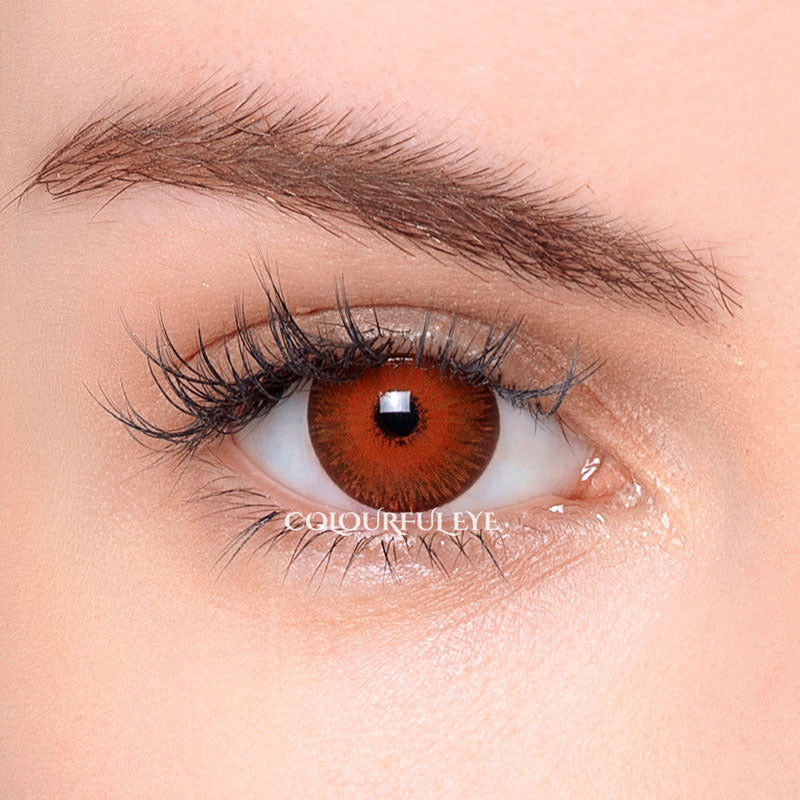 New York Hazel Brown Colored Contact Lenses-1