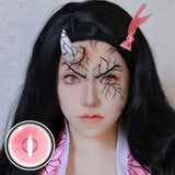 Colourfuleye Nezuko Demon Slayer Cosplay Pink Colored Contact Lenses
