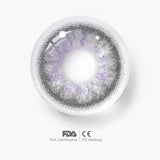 Opal Purple Grey Colored Contact Lenses