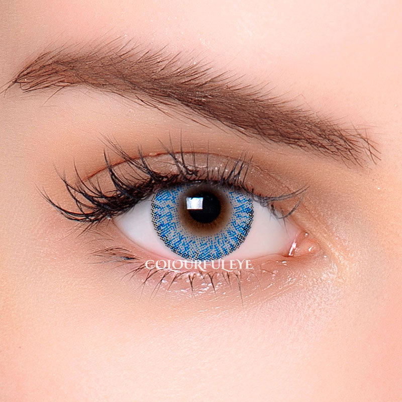 Firework Sky Blue Colored Contact Lenses-1