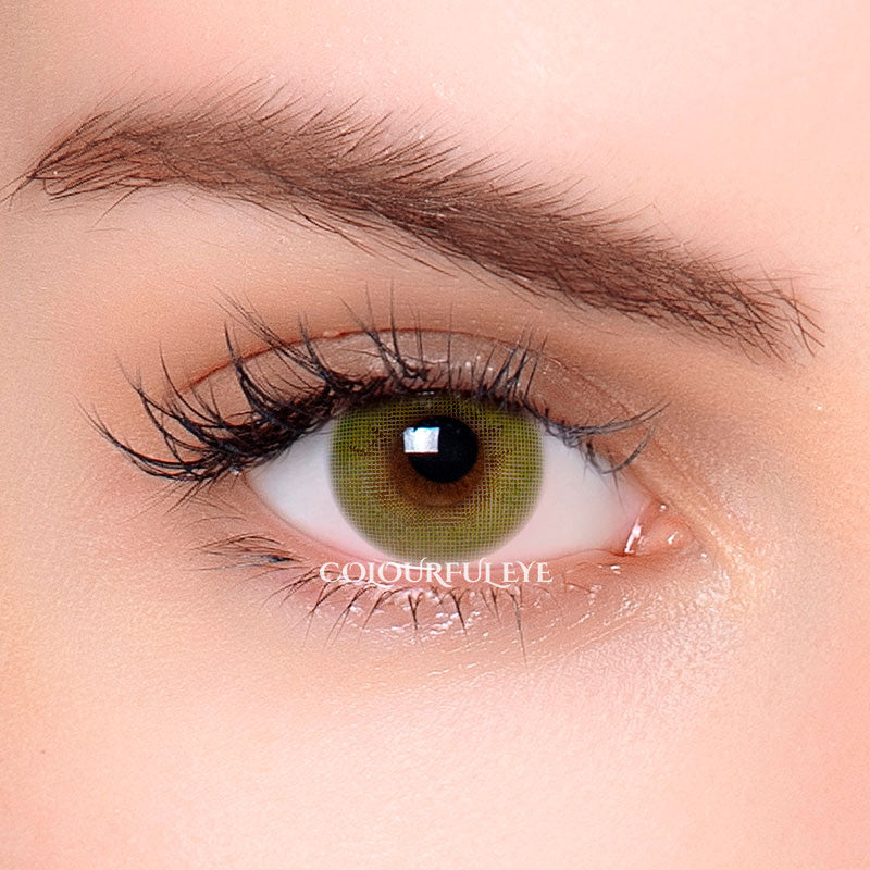 Mocha Green Colored Contact Lenses-1