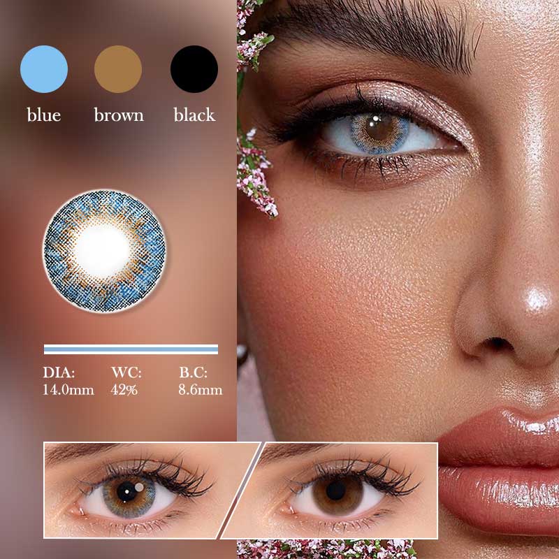 Colourfuleye Ocean Blue Natural Colored Contact Lenses-2