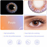 Colourfuleye Natural Purple Colored Contact Lenses-3