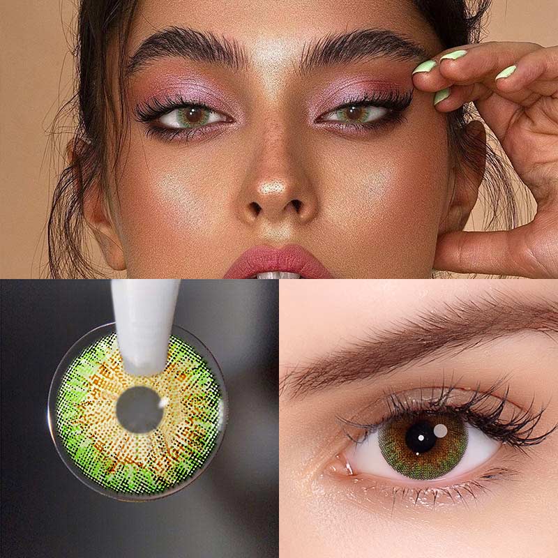 Colourfuleye Natural Green Colored Contact Lenses-4