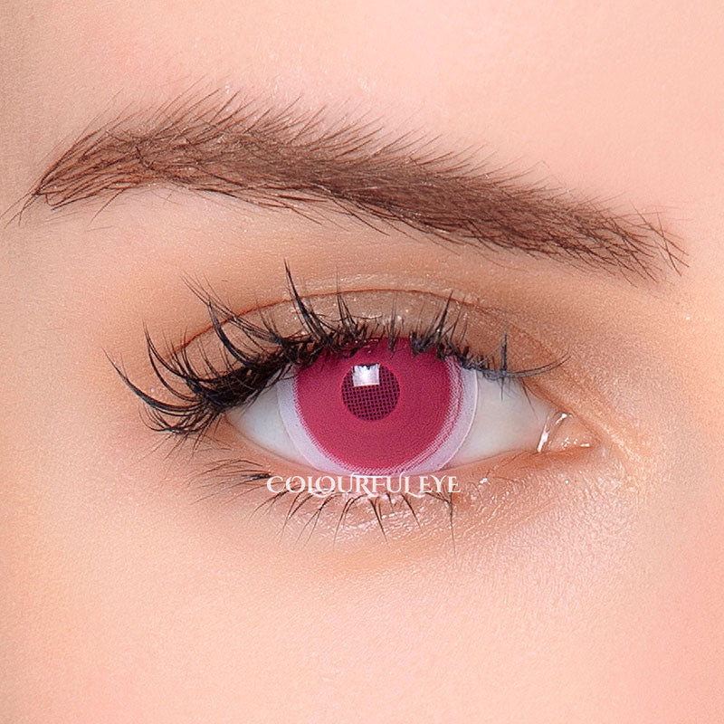 Colourfuleye Mei Pink Cosplay Contact Lenses-2