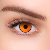 Colourfuleye Fluorescent Orange Cosplay Contact Lenses-5
