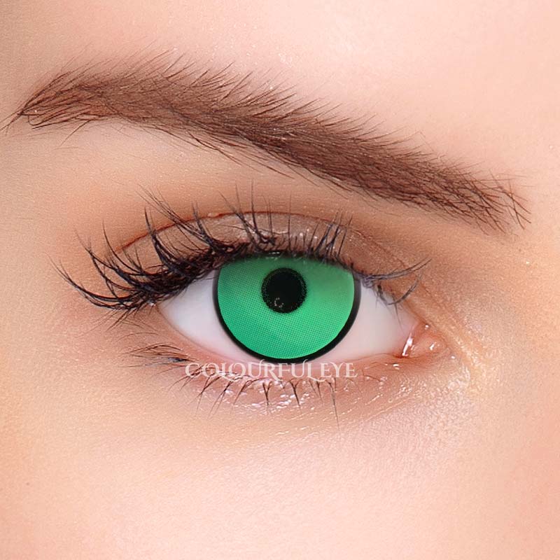 Colourfuleye Fluorescent Green Cosplay Contact Lenses-5