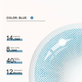 Hidrocor Azul Blue Colored Contact Lenses
