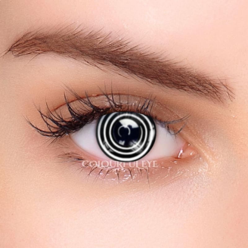 Colourfuleye Black Spiral Cosplay Contact Lenses