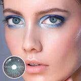 Colourfuleye New York Cadet Blue Prescription Colored Contact Lenses