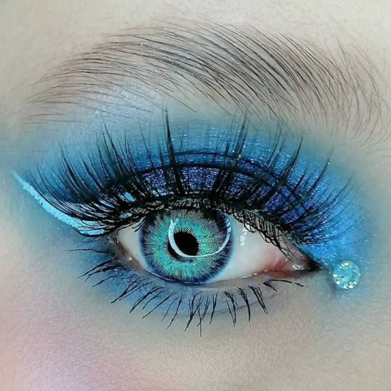 Colourfuleye Nature Series Antarctic Blue Colored Contacts