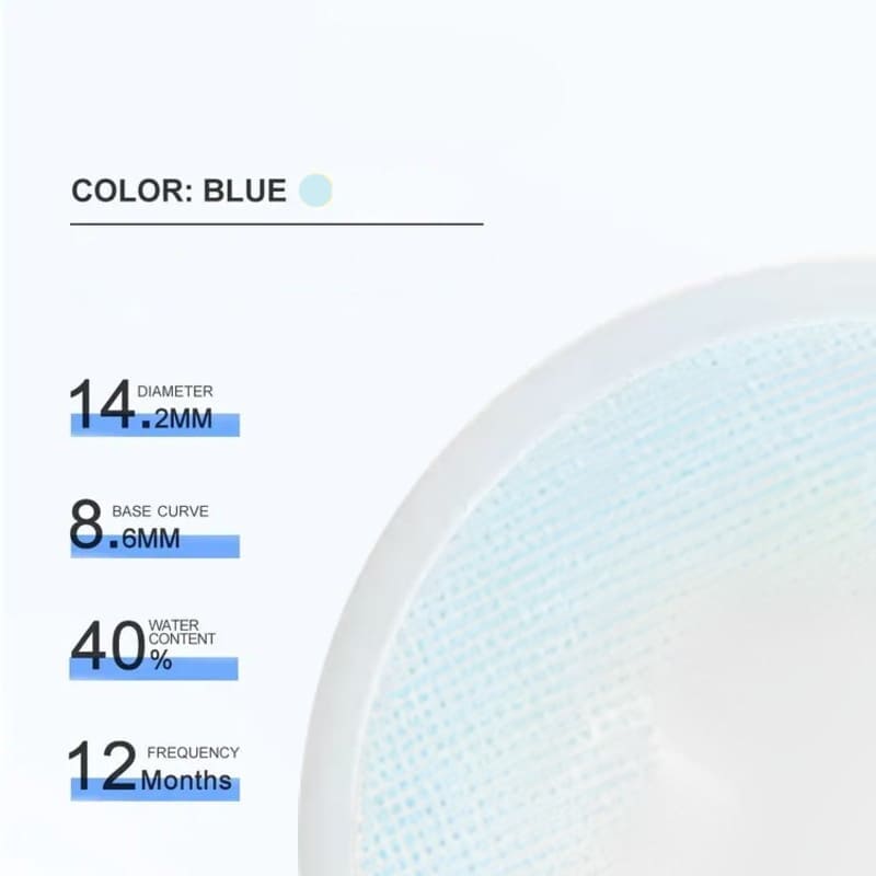 Queen Blue Natural Colored Contact Lenses