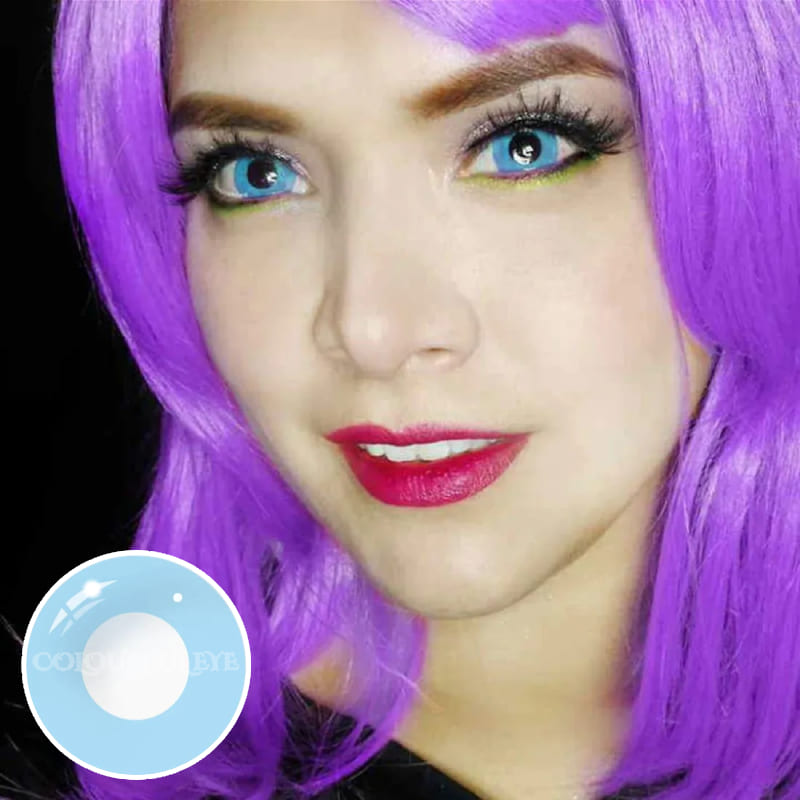 Cosplay Sky Blue Colored Contact Lenses