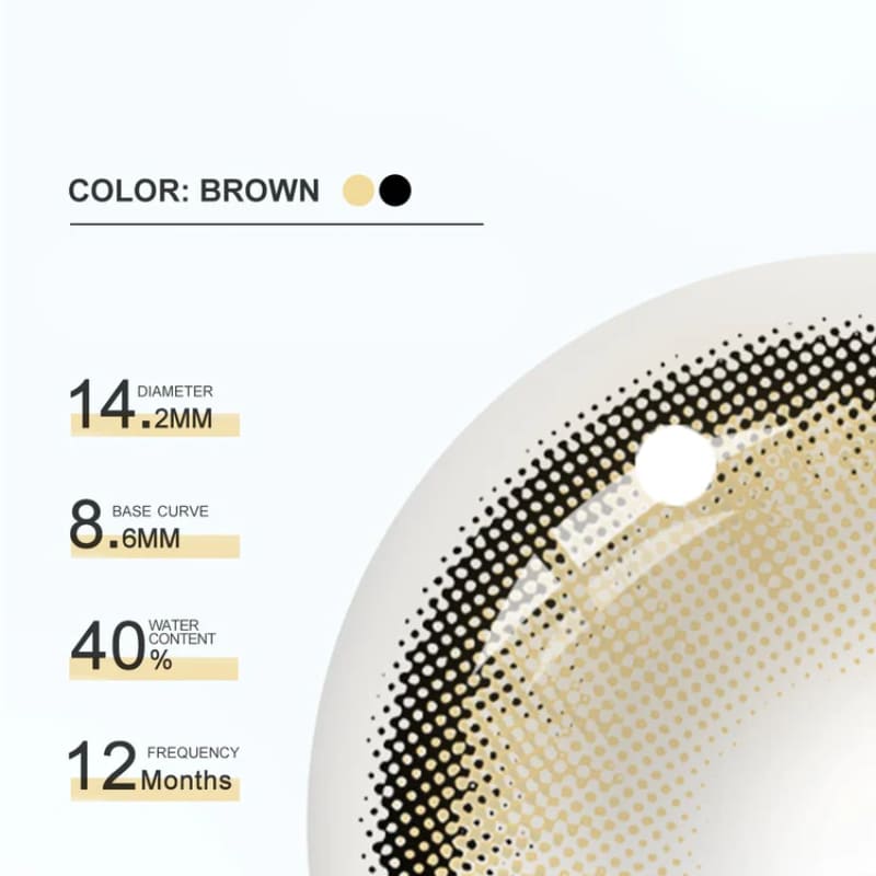 Dawn Brown Colored Contact Lenses