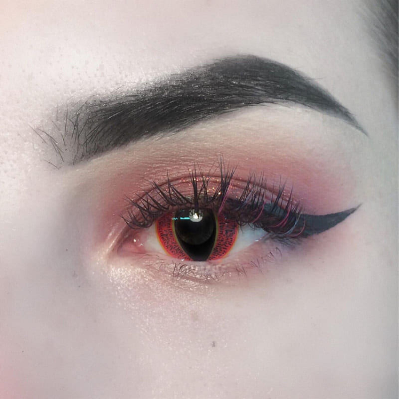 Red Cat Eye Cosplay Contact Lenses