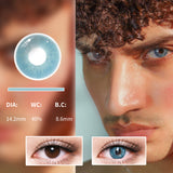 Colourfuleye Hormones Dopamine Sky Blue Colored Contact Lenses