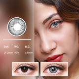 Colourfuleye Spotted Python Romona Grey Colored Contact Lenses