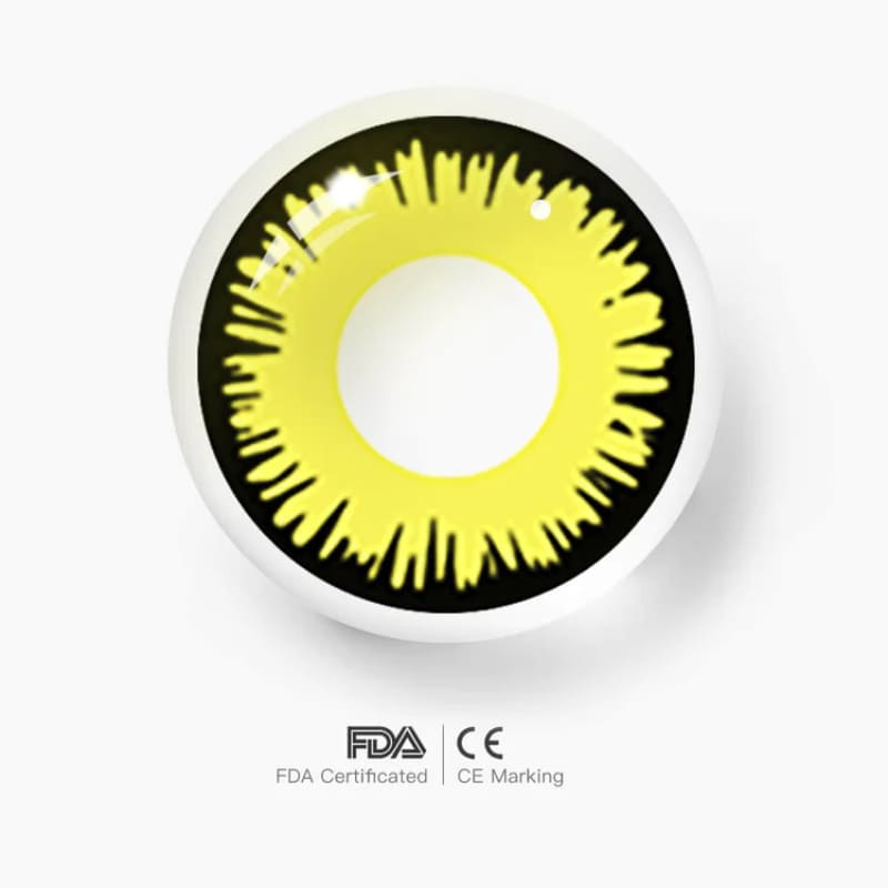 Yellow Cosplay Contact Lenses
