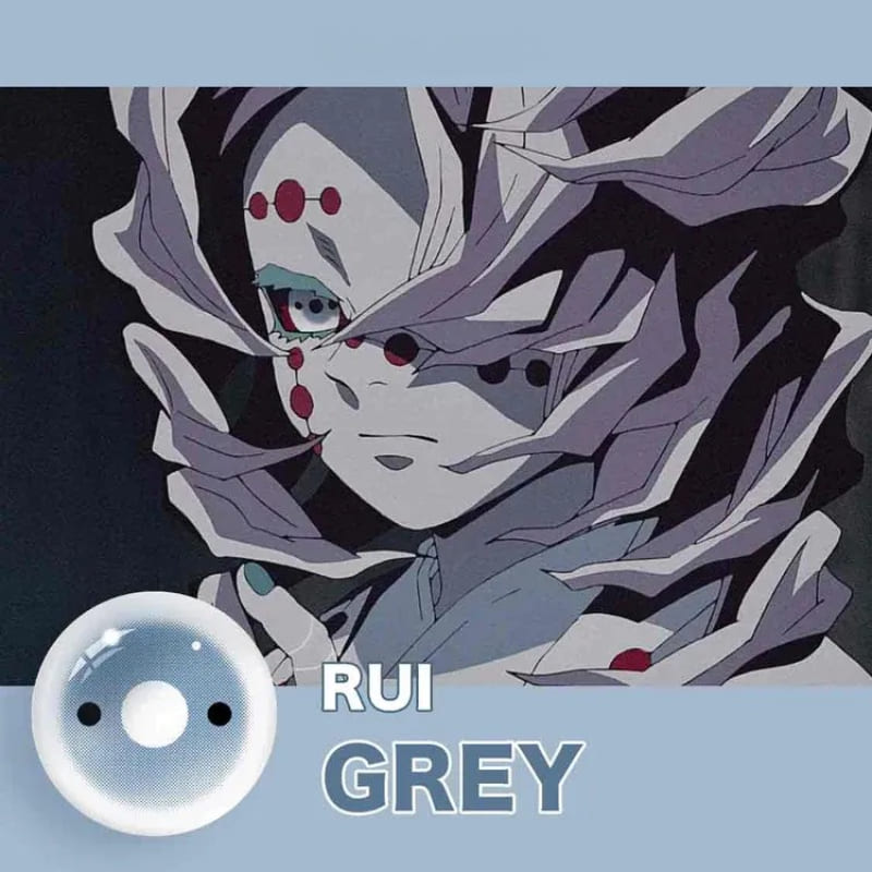 Demon Slayer Anime Rui Cosplay Blue Contacts