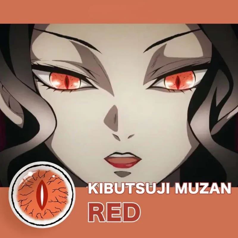 Demon Slayer Kibutsuji Muzan Anime Cosplay Contacts